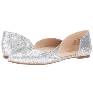 Silver Nine West Flats